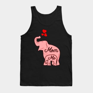 Elephant Mom and Me. For Mom, Mummy, Mum or Mother Tank Top